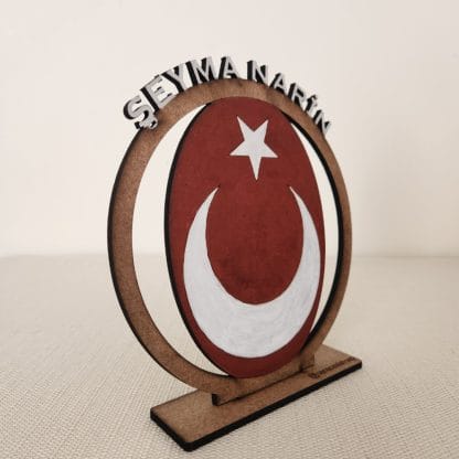 Kişiye Özel Türk Bayrağı Biblo #sanaozel - Görsel 2