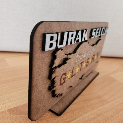 Türkiye'dir Galatasaray Beş Yıldızlı Kabartmalı İsimlik#sanaozel - Görsel 3